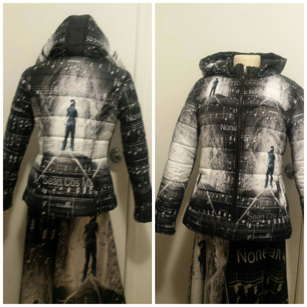 Noneillah Puffy Music Note/Music Sheet Jacket